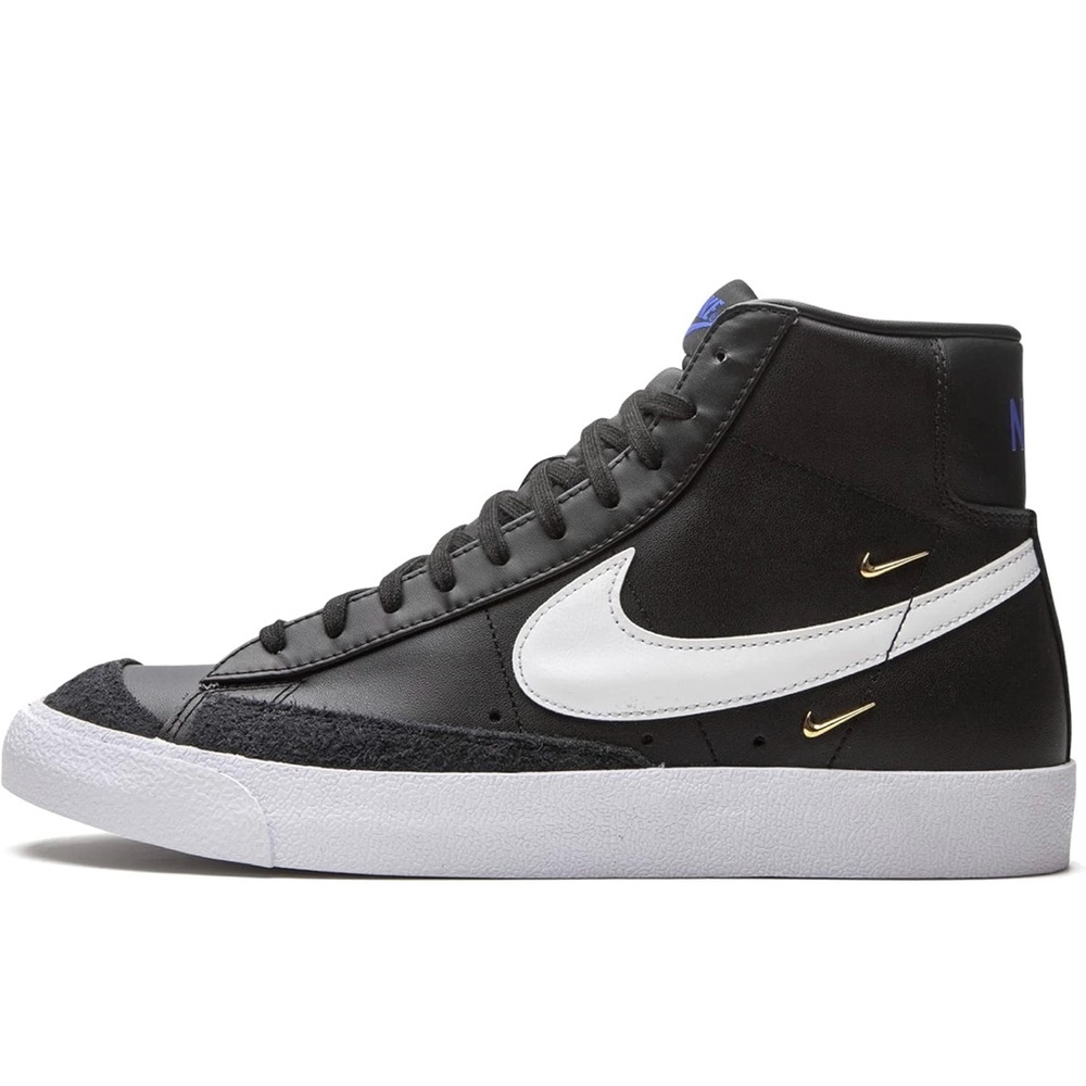 Nike Women's Black and White High-Top Sneakers